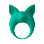 Inel vibrant din silicon MiMi Animals Kitten Kyle Green