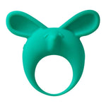 Inel vibrant din silicon MiMi Animals Fennec Phil, verde