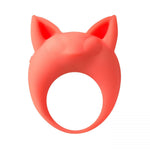 Inel vibrant din silicon portocaliu MiMi Animals Lemur Remi