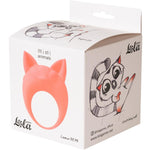 Inel vibrant din silicon portocaliu MiMi Animals Lemur Remi