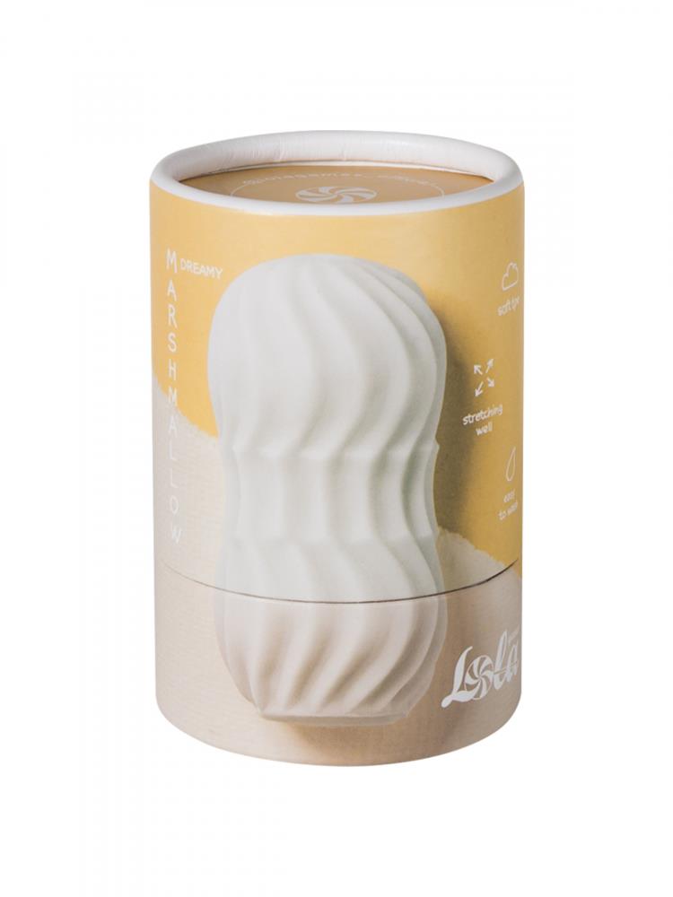 Masturbator Marshmallow Dreamy Alb TPE 8 cm Lola Games