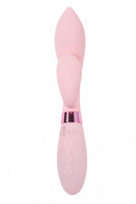 Vibrator Indeep Juna din silicon, roz, USB, 21,5 cm