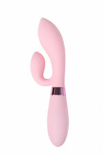 Vibrator Indeep Juna din silicon, roz, USB, 21,5 cm