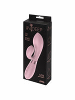 Vibrator Indeep Juna din silicon, roz, USB, 21,5 cm