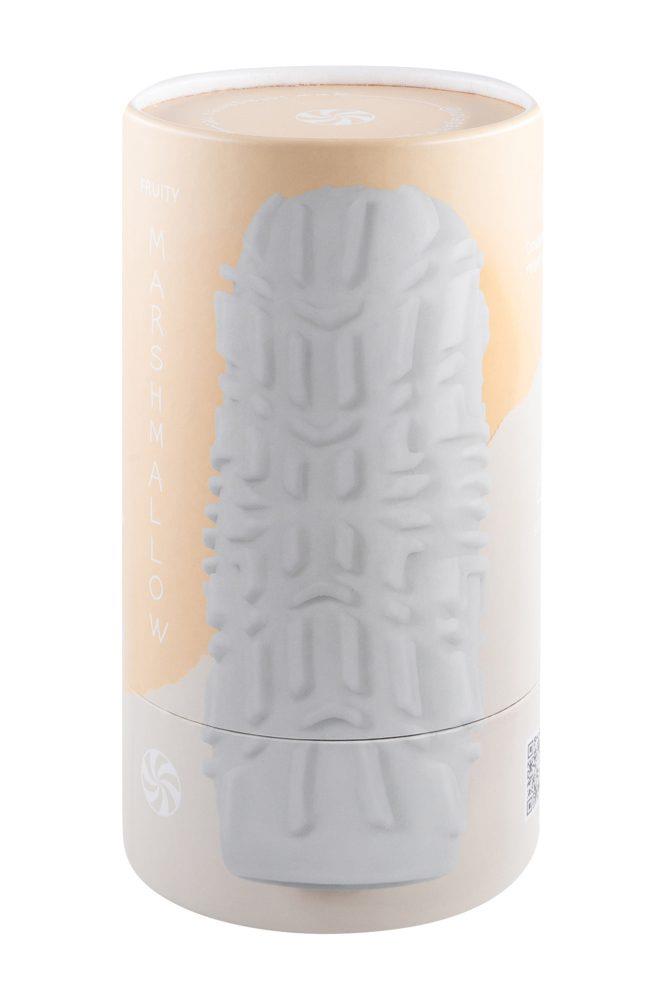 Masturbator Marshmallow Maxi Fruity TPE alb 14 cm