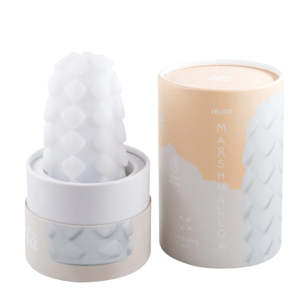 Masturbator Marshmallow Maxi Fruity TPE alb 14 cm