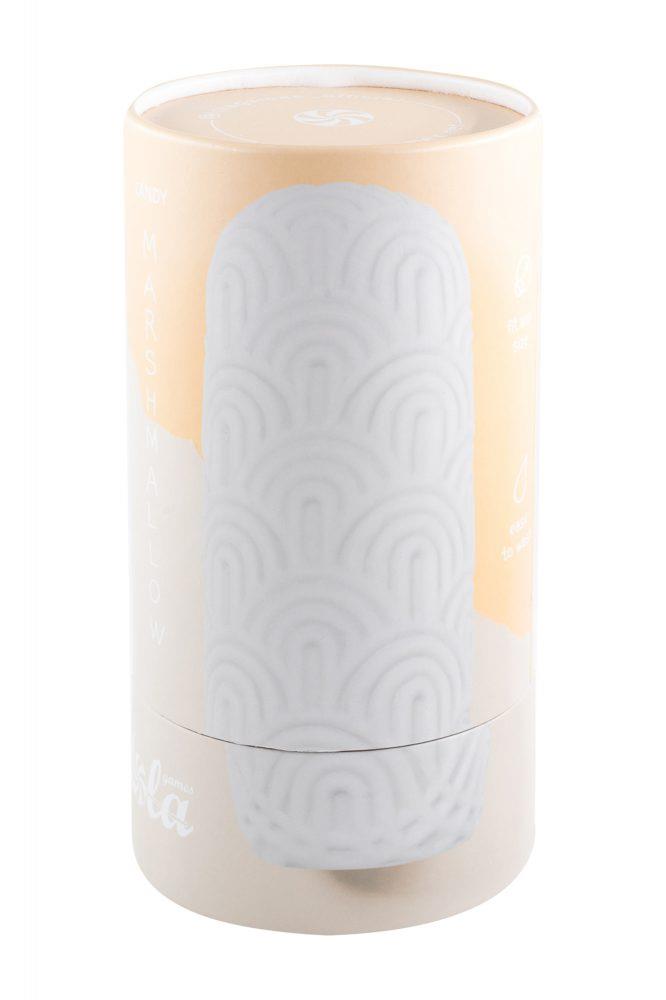 Masturbator Marshmallow Maxi Candy Alb TPE 14 cm