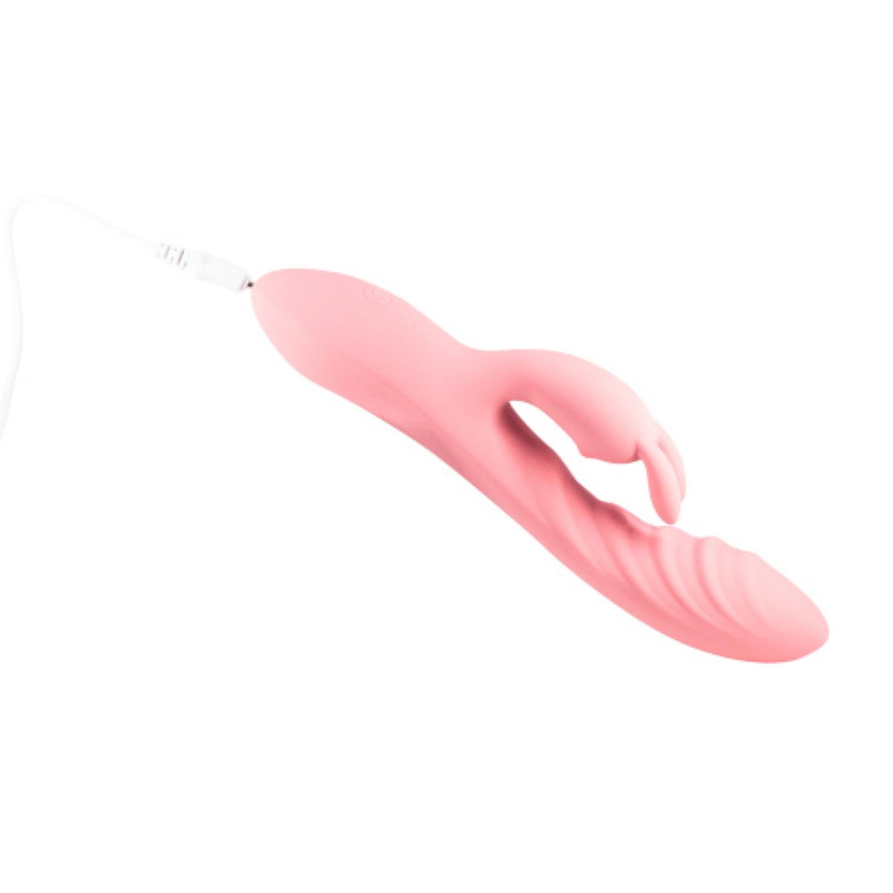 Vibrator USB Sunset din silicon, în formă de iepuraș, 20,6 cm