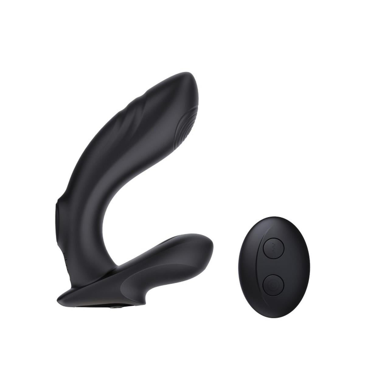 Masaj de prostată din silicon Rebel INTY Toys cu telecomandă USB, 10 moduri