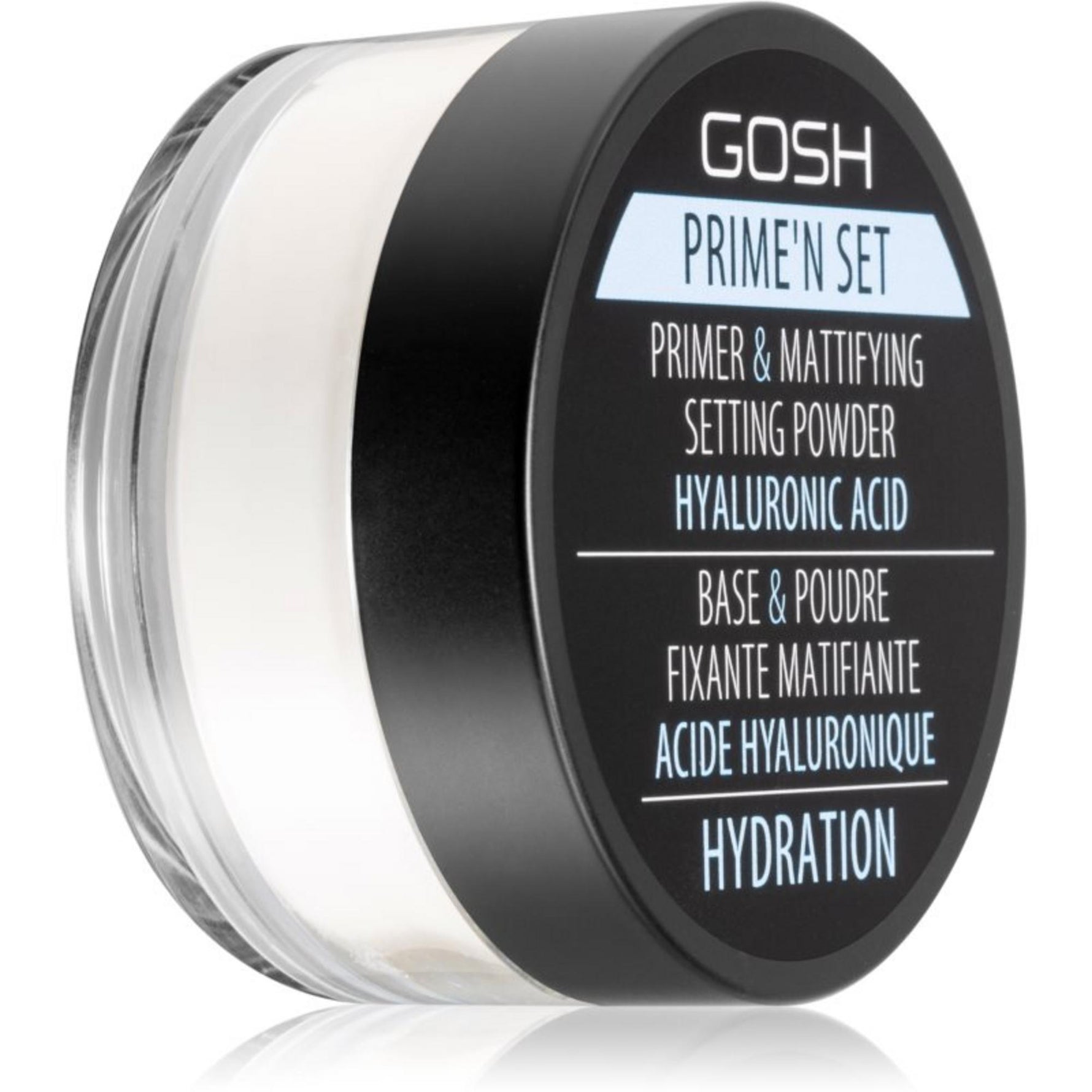 Gosh, Prime'N Set, Vegan, Primer & Setting Powder, Pudră de fixare liberă, 002, Banană, 7 g