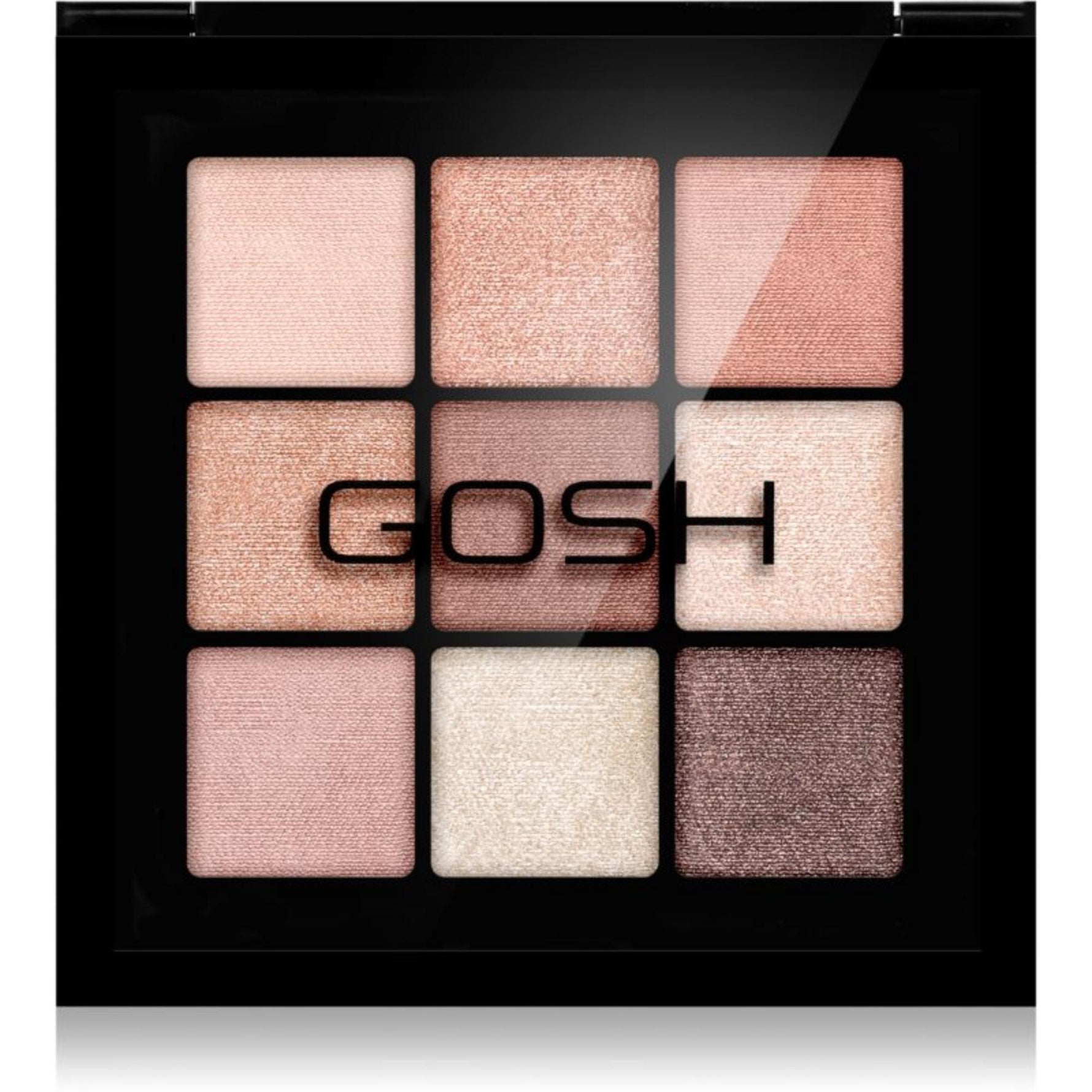 Gosh, Eyedentity, Paletă de farduri de ochi, 001, Be Honest, 9 nuanțe, 8 g