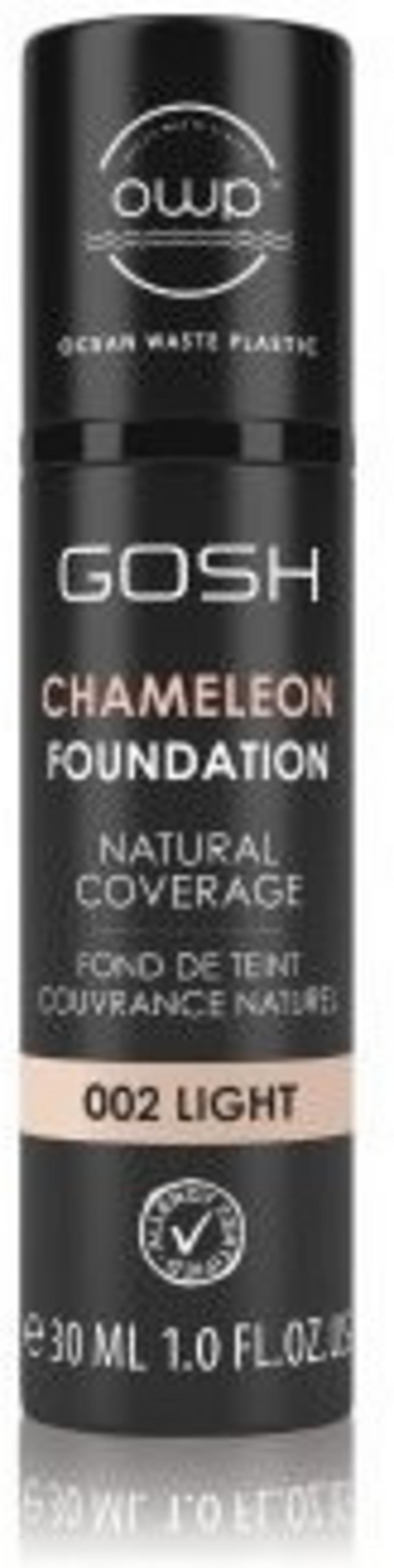 Gosh, Chameleon, Natural, Fond de ten lichid, 002, Lumină, 30 ml
