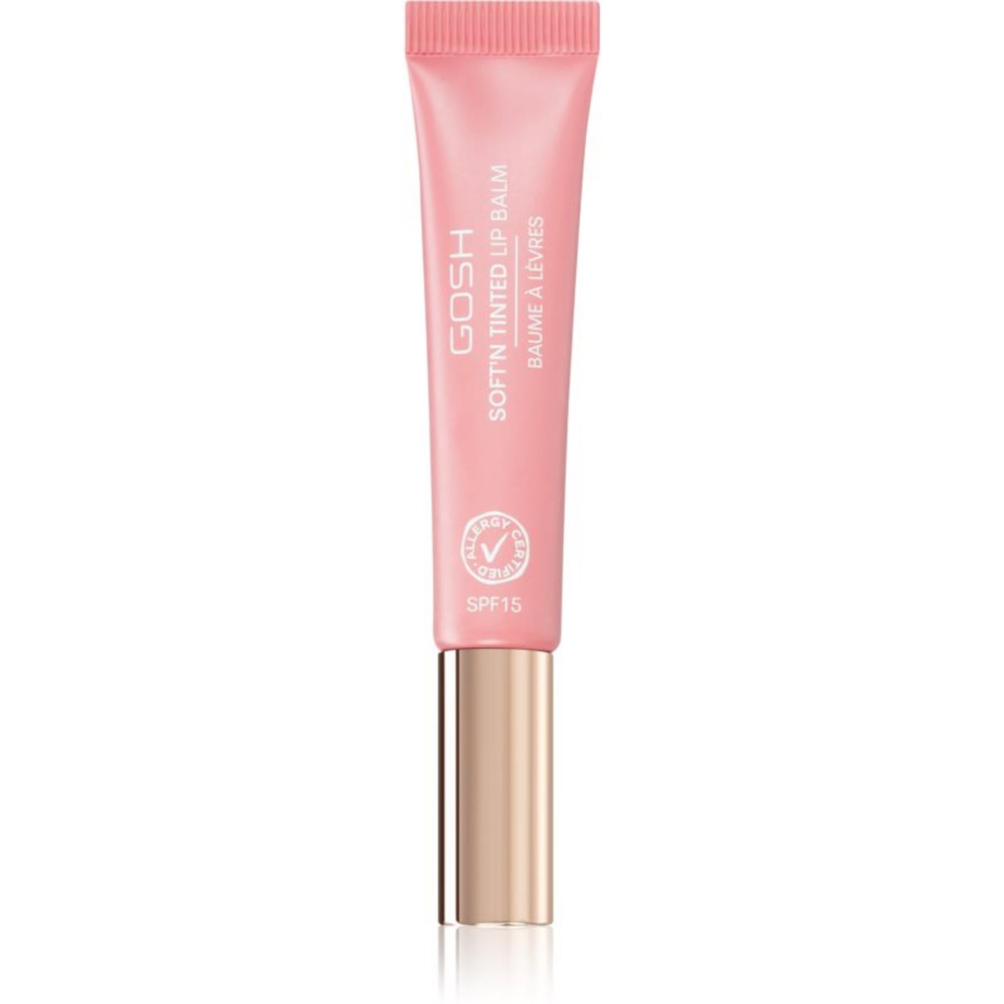 Gosh, Soft'n Clear, Vegan, Hidratat, Balsam de buze, 001, Nud, SPF 15, 8 ml
