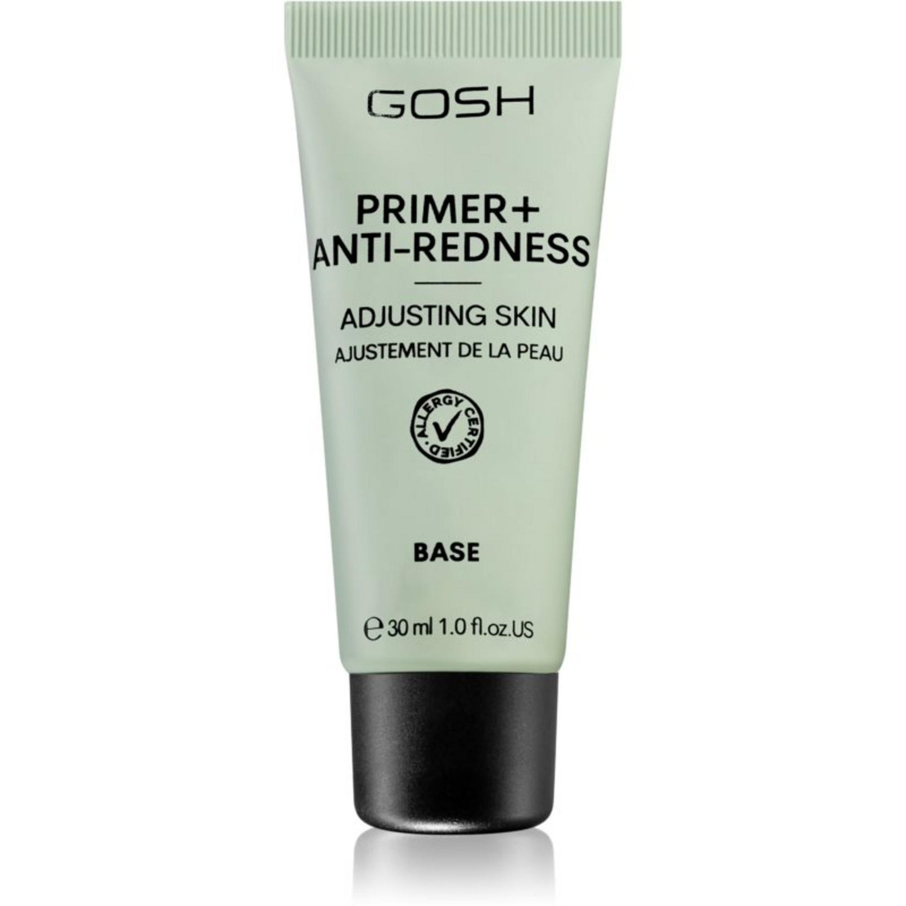 Gosh, Primer+, Perfume Free, Neutralizes redness, Amorsă lichidă, 008, Anti-Redness, 30 ml