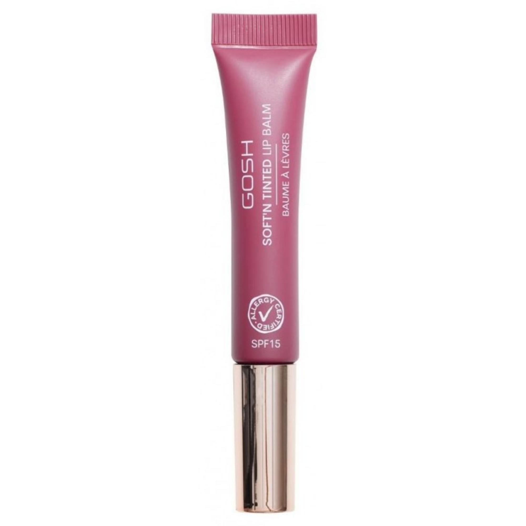 Gosh, Soft'n Tinted, Vegan, Hydrates, Balsam de buze, 006, Fruct de padure, SPF 15, 8 ml