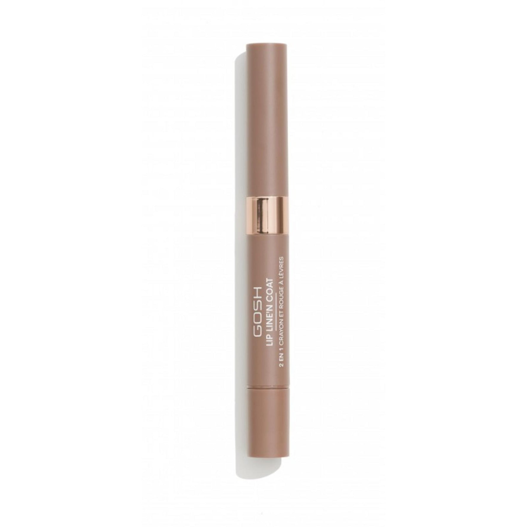 Gosh, Line'n Coat, Creion pentru buze și lac pentru buze 2 în 1, 003, Soft Nougat, 2 ml