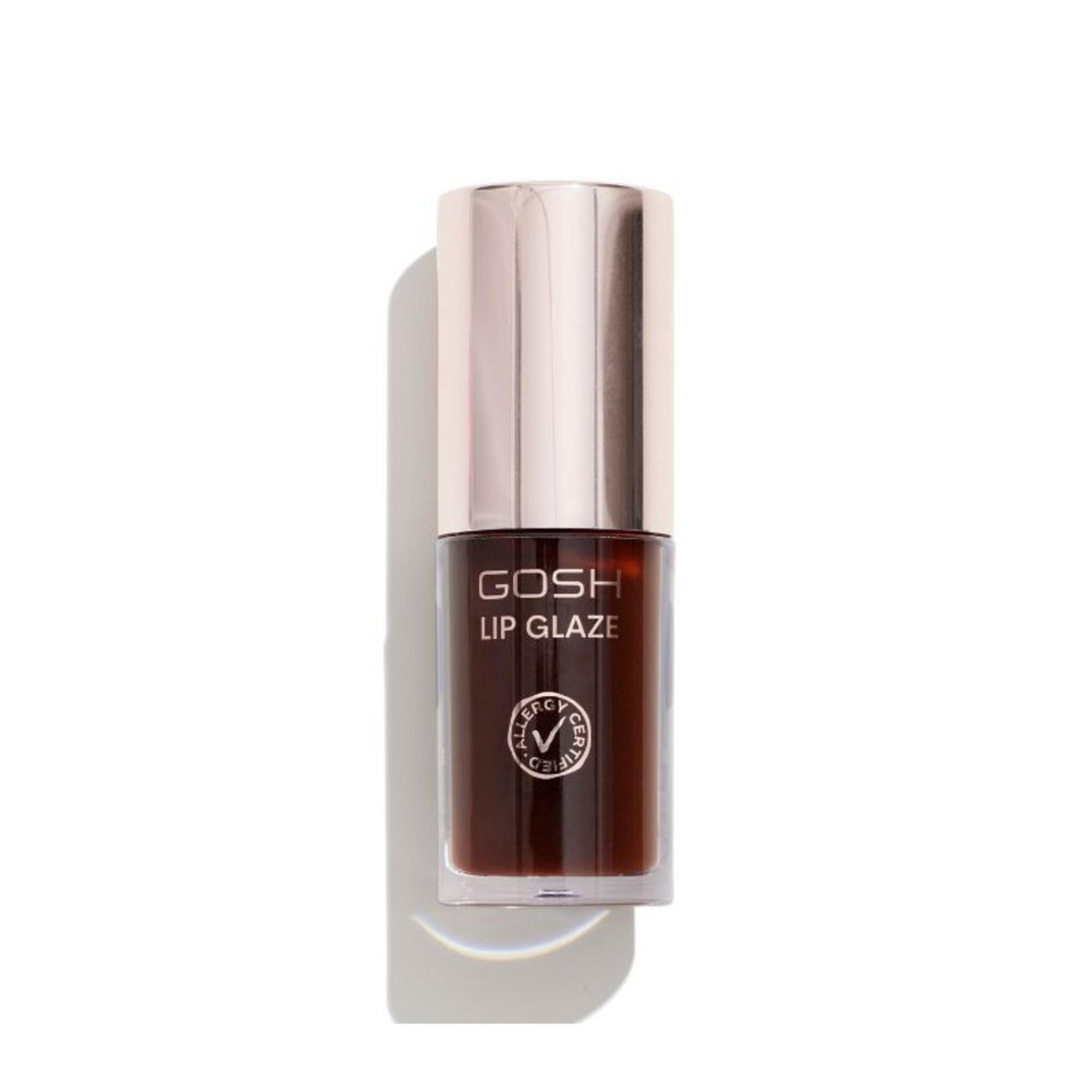 Gosh, Lip Glaze, Semi-transparent color, Gloss de buze roll-on, 003, Ciocolată neagră, 5.5 ml