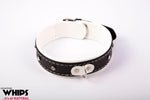 Guler de damă Whips Collection alb 4 cm