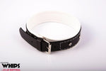 Guler de damă Whips Collection alb 4 cm