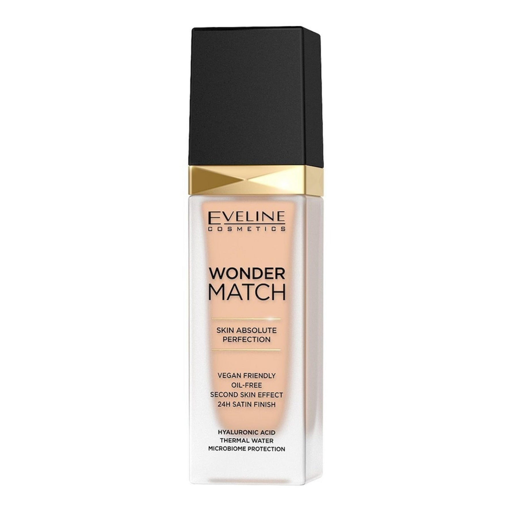 Eveline Cosmetics, Wonder Match Skin Absolute Perfection, Fără ulei, Fond de ten lichid, 16, Bej deschis, 30 ml