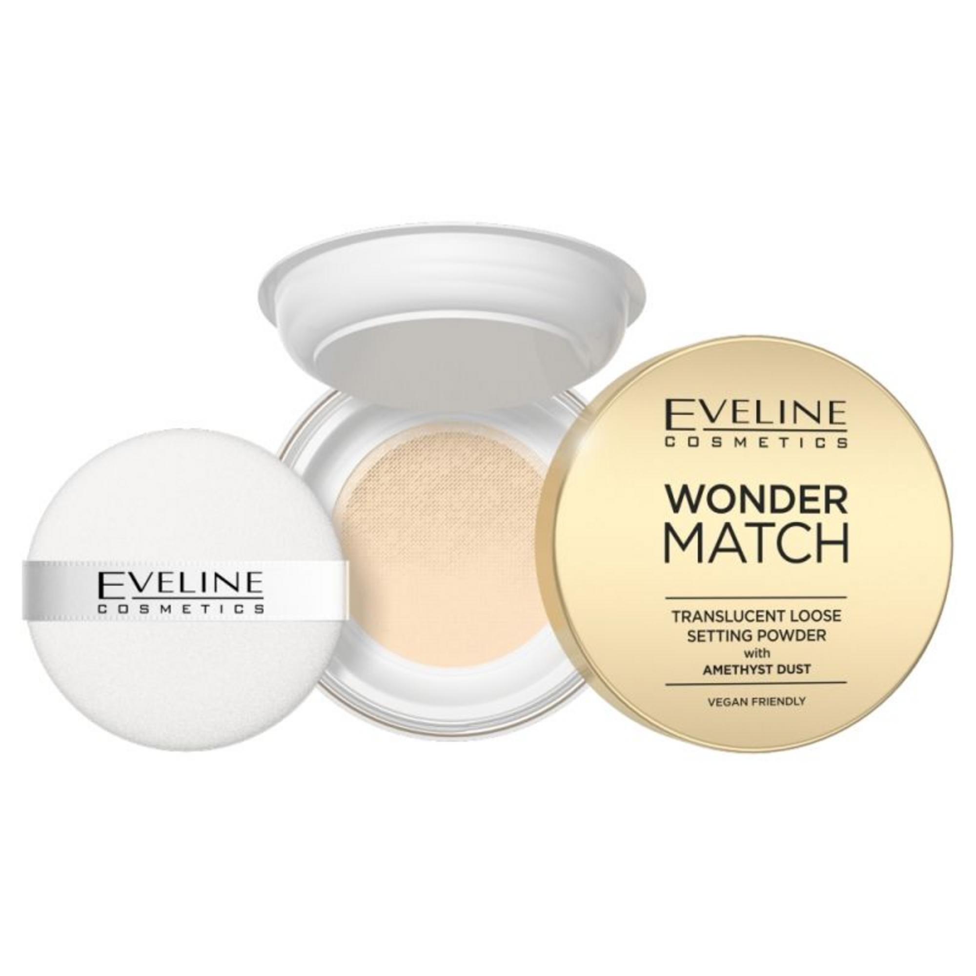 Eveline Cosmetics, Wonder Match, Pudră de fixare liberă, Translucid, 6 g