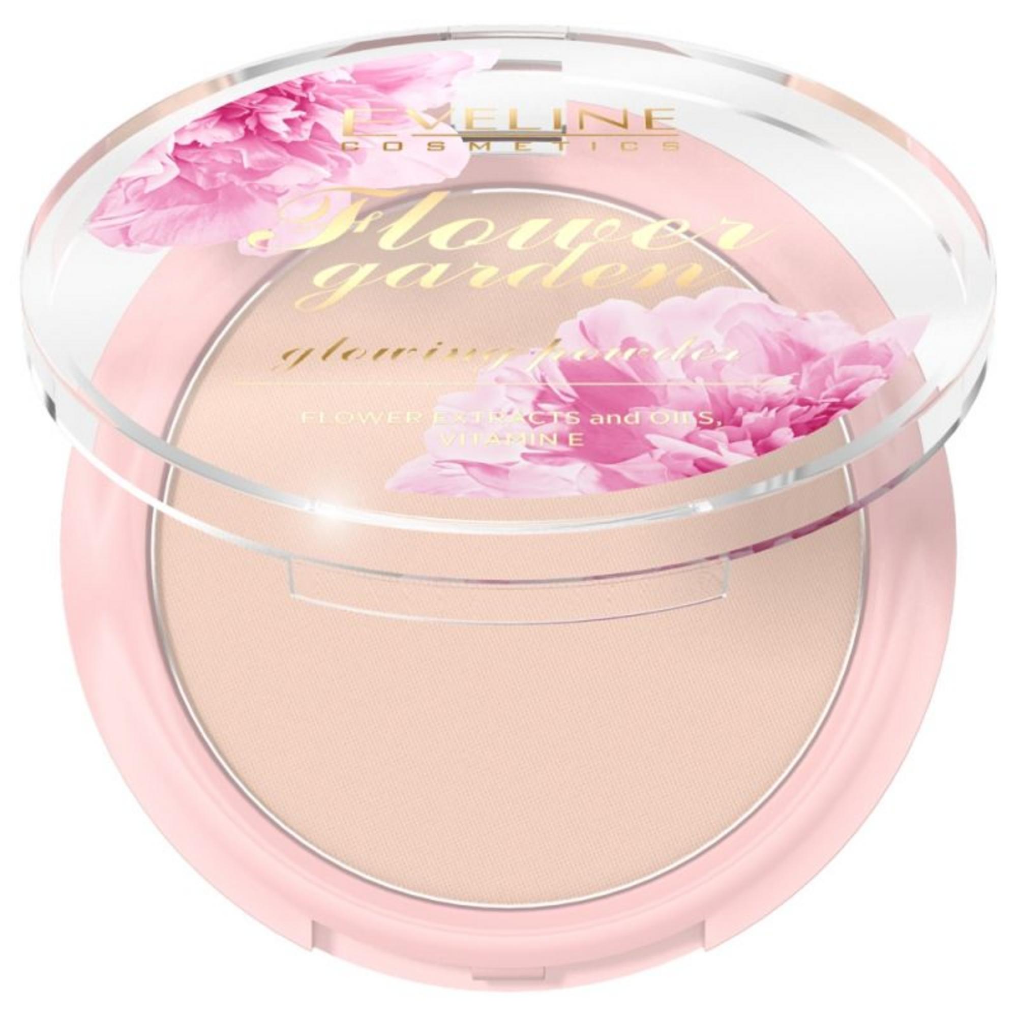 Eveline Cosmetics, Flower Garden, Iluminând, Pudră compactă, 8 g