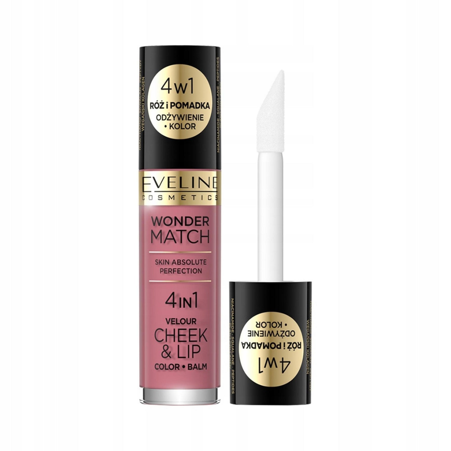 Eveline Cosmetics, Wonder Match 4in1, Balsam pentru buze și obraji 2-în-1, 04, 4.5 ml