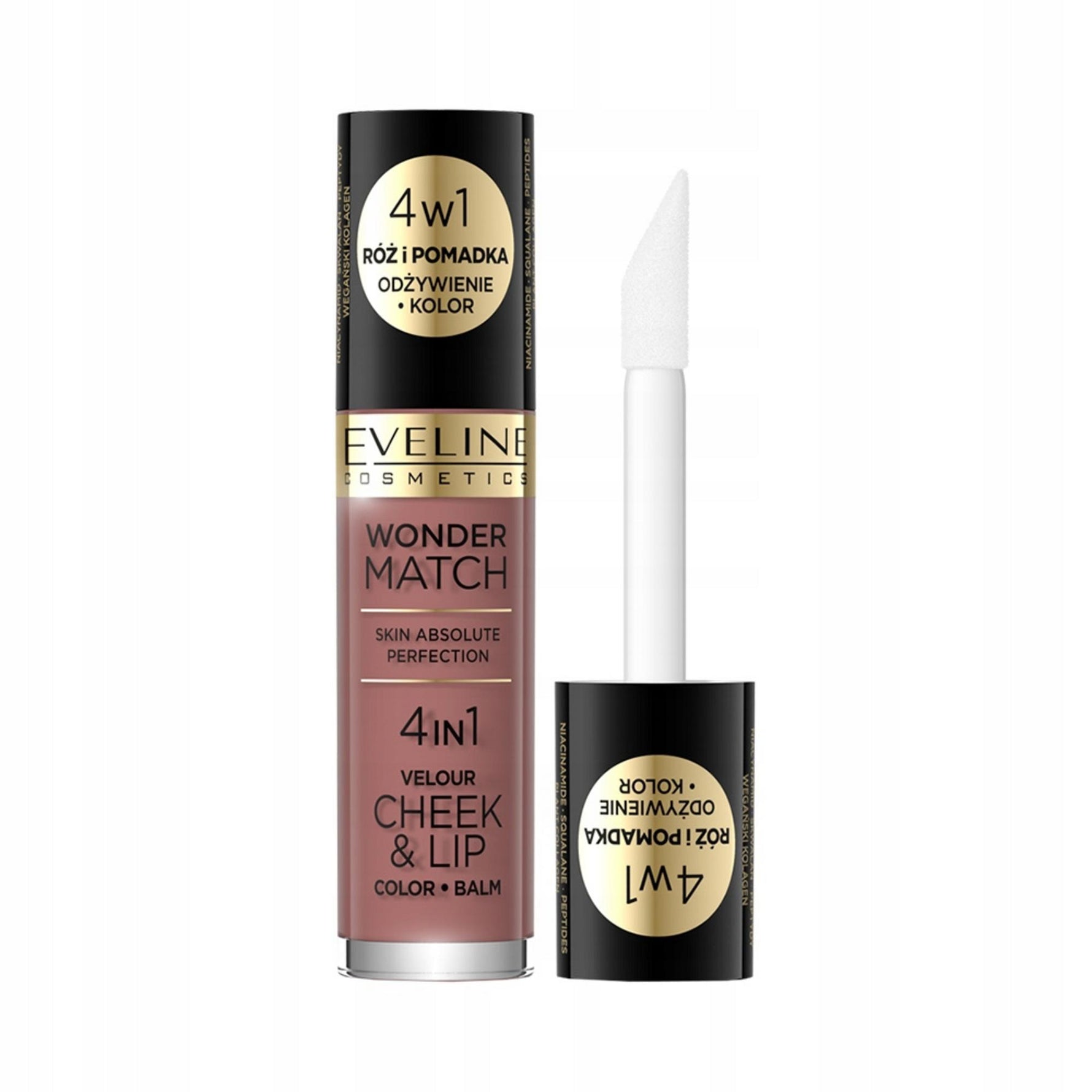 Eveline Cosmetics, Wonder Match 4in1, Balsam pentru buze și obraji 2-în-1, 05, 4.5 ml