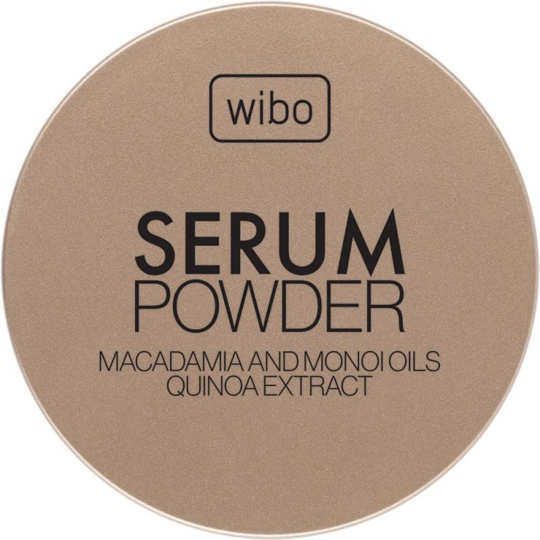 Wibo, Serum Powder Macadamia, Quinoa, Absoarbe ulei, Pudră de fixare liberă, Transparent, 10 g