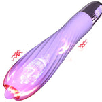 Vibrator din silicon încălzit cu USB Fox seria B cu limbă mobilă