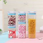 Cutii de Depozitare Alimente, Flippy, Set din 5 Cutii de tip Container, 1x0.5 l, 2x0.8 l, 1x1.2 l, 1x1.9 l, Recipiente