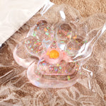 Jucarie Antistres Squishy, Flippy, cu Revenire Lenta, Squeeze Pinch Family, Model Cat Paw, 6.5 x 7 cm, din Tpr, 4-6