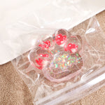 Jucarie Antistres Squishy, Flippy, cu Revenire Lenta, Model Cat Paw, Squeeze Pinch Family, 6.5 x 7 cm, din Tpr, 4-6