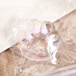 Jucarie Antistres Squishy, Flippy, cu Revenire Lenta, Model Cat Paw, Squeeze Pinch Family, 6.5 x 7 cm, din Tpr, 4-6
