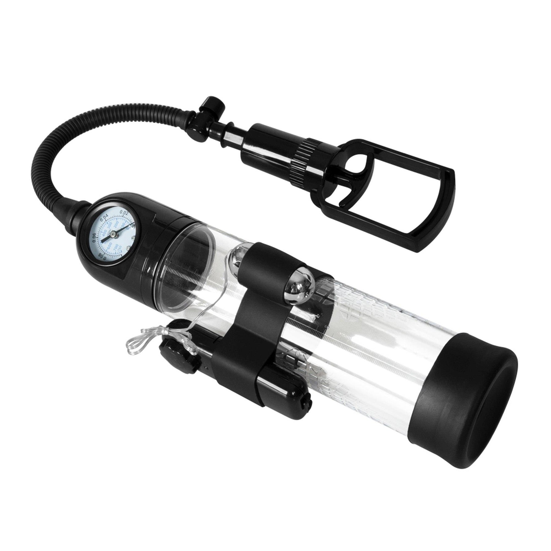 Pompă de vid vibratoare MASTER Powerpump, neagră și transparentă