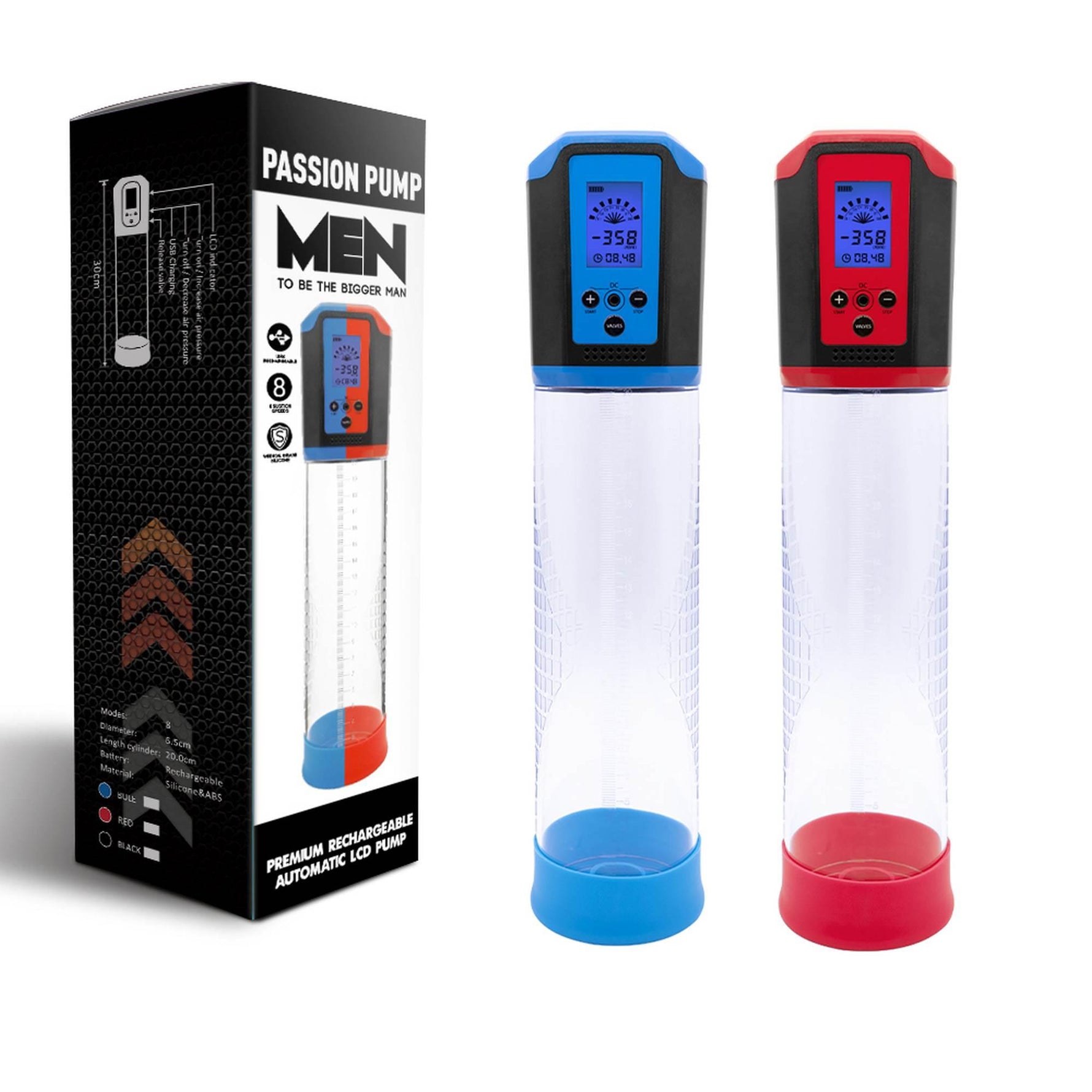 Pompă de vid electrică LCD reîncărcabilă Passion Pump Premium