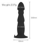 Masaj de prostată din silicon cu telecomandă USB, 10 funcții, seria B Power