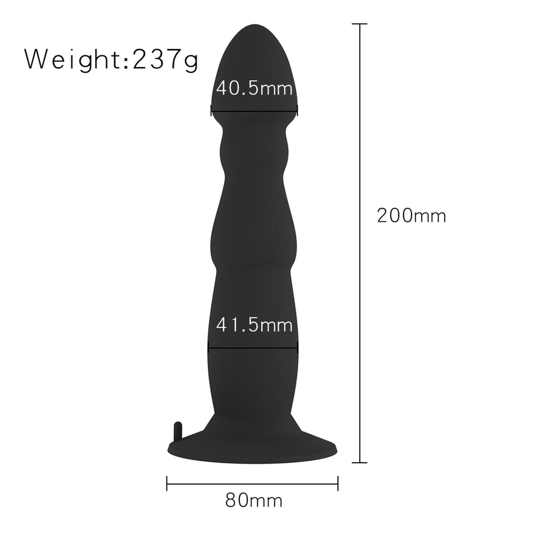 Masaj de prostată din silicon cu telecomandă USB, 10 funcții, seria B Power