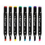 Set 60 Markere, Flippy, cu Alcool, Touch Room, Geanta Inclusa, 2 Varfuri, Multicolor