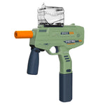 Mitraliera de jucarie electrica Flippy cu bile de hidrogen de gel, gun bluster, tragere in rafala, varsta peste 6 ani,