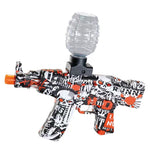 Mitraliera de jucarie electrica Flippy cu bile de hidrogen de gel, gun bluster, tragere in rafala, varsta peste 6 ani,