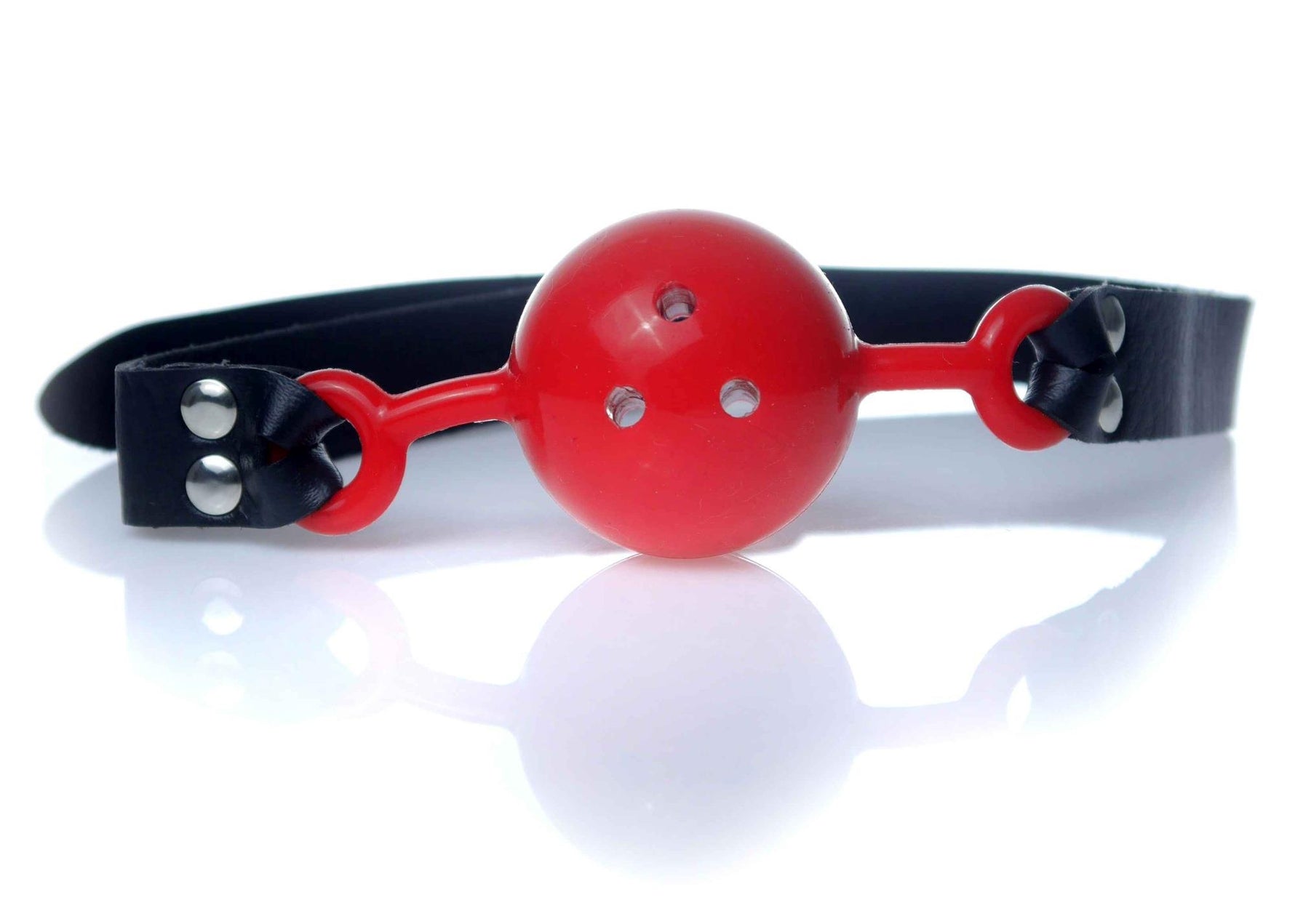 Fetish B Series Ball Gag cu orificii de aer, negru