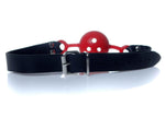 Fetish B Series Ball Gag cu orificii de aer, negru