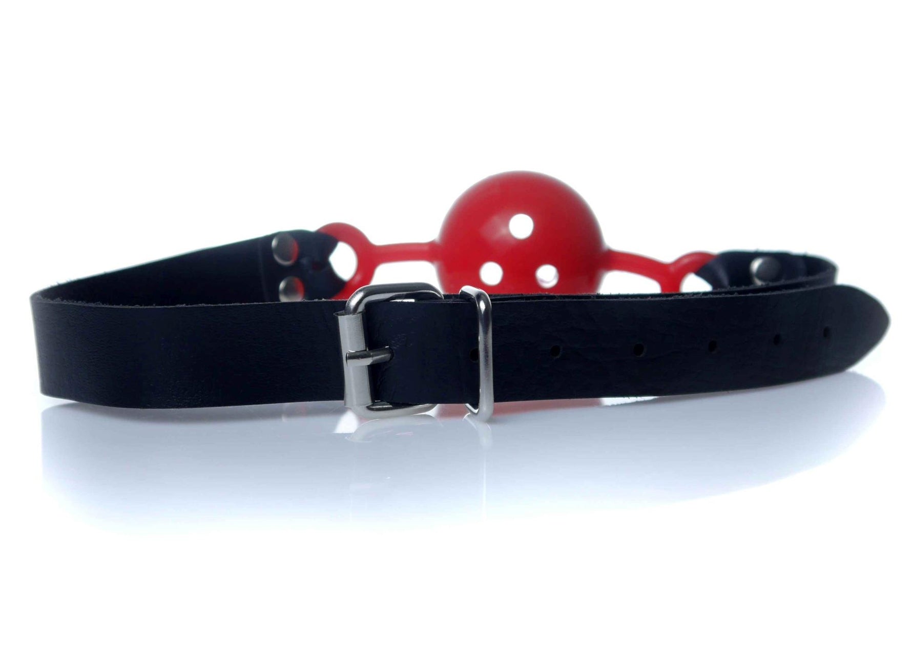 Fetish B Series Ball Gag cu orificii de aer, negru
