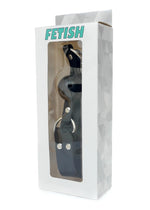 Fetish B Series Soft Ball Gag cu găuri, negru, reglabil, 3,3 cm