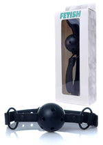 Fetish B Series Airhole Ball Gag, reglabil, negru