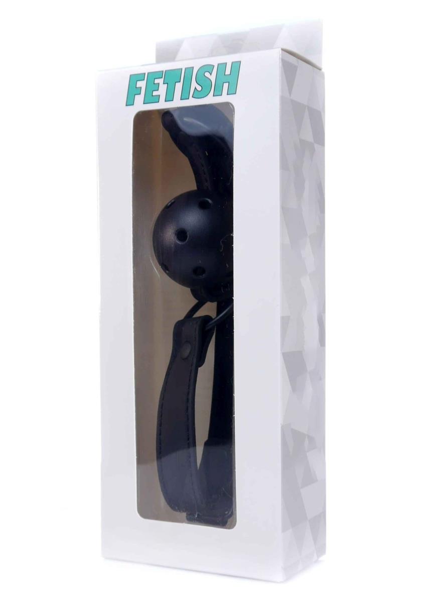 Fetish B Series Airhole Ball Gag, reglabil, negru