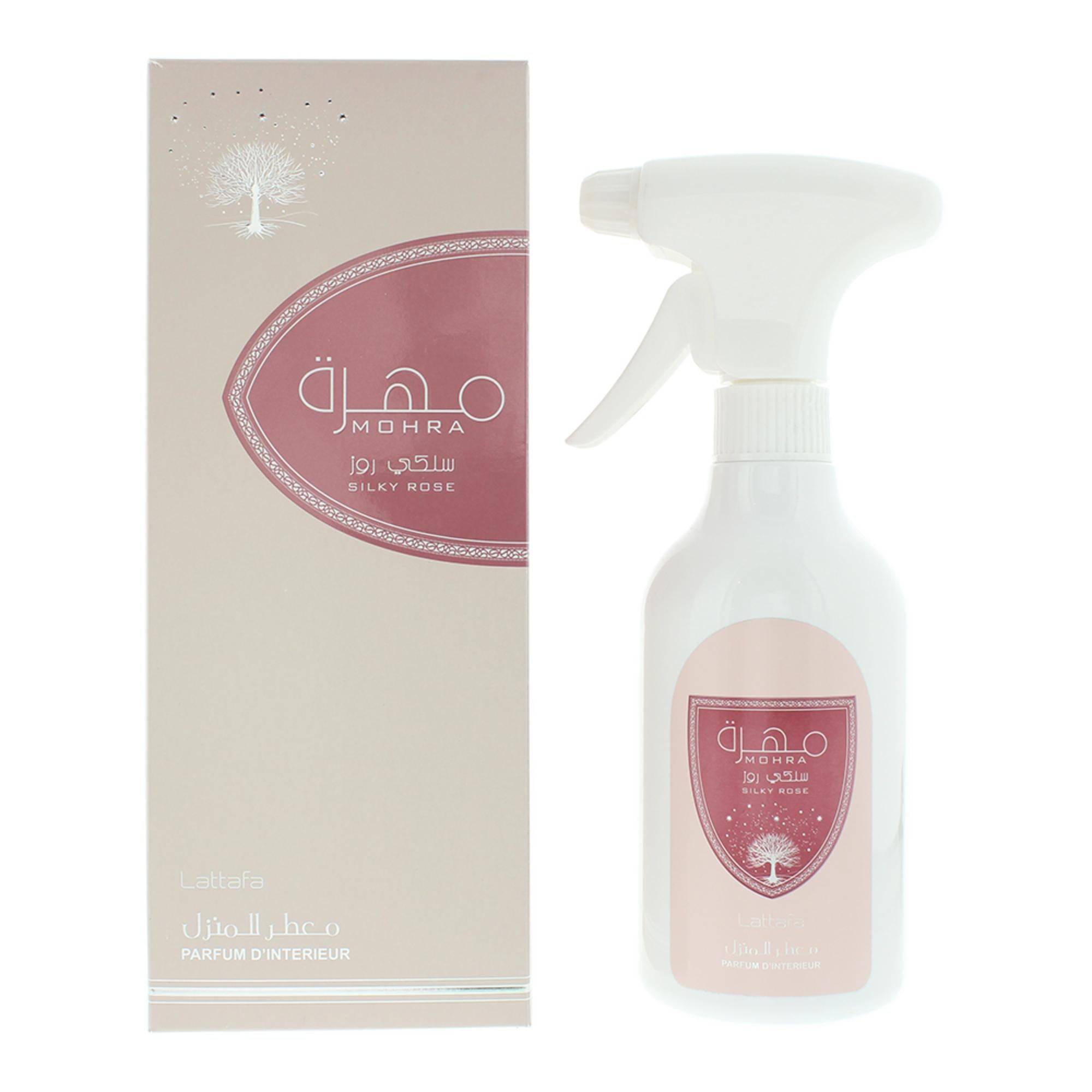 Lattafa, Mohra Silky Rose, Trandafir de mătase, Spray de cameră, 450 ml