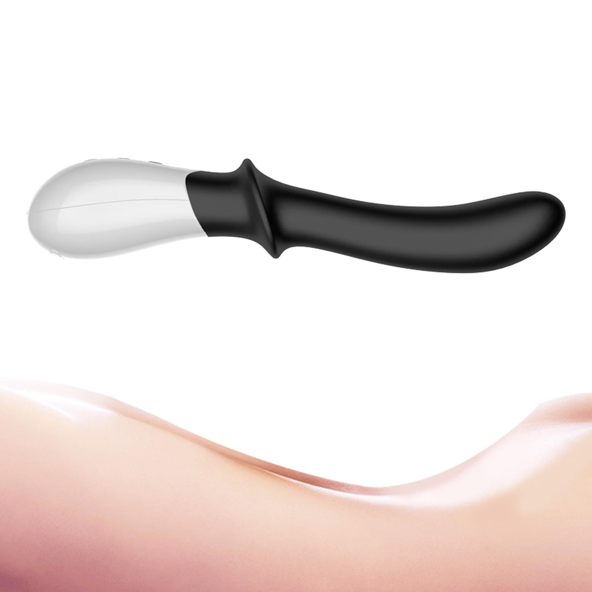 Vibrator pentru prostată și punct G din silicon încălzit Fox USB seria B
