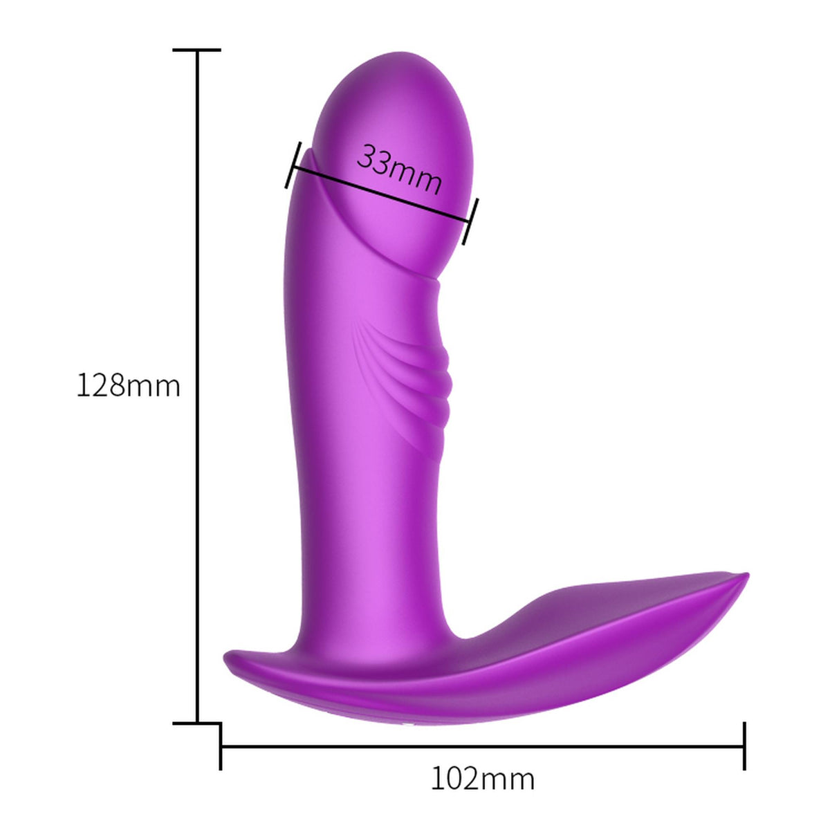 Vibrator anal din silicon Fox USB seria B cu încălzire